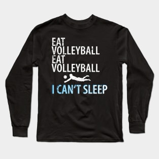 Volleyball Sport Team Play Gift Long Sleeve T-Shirt